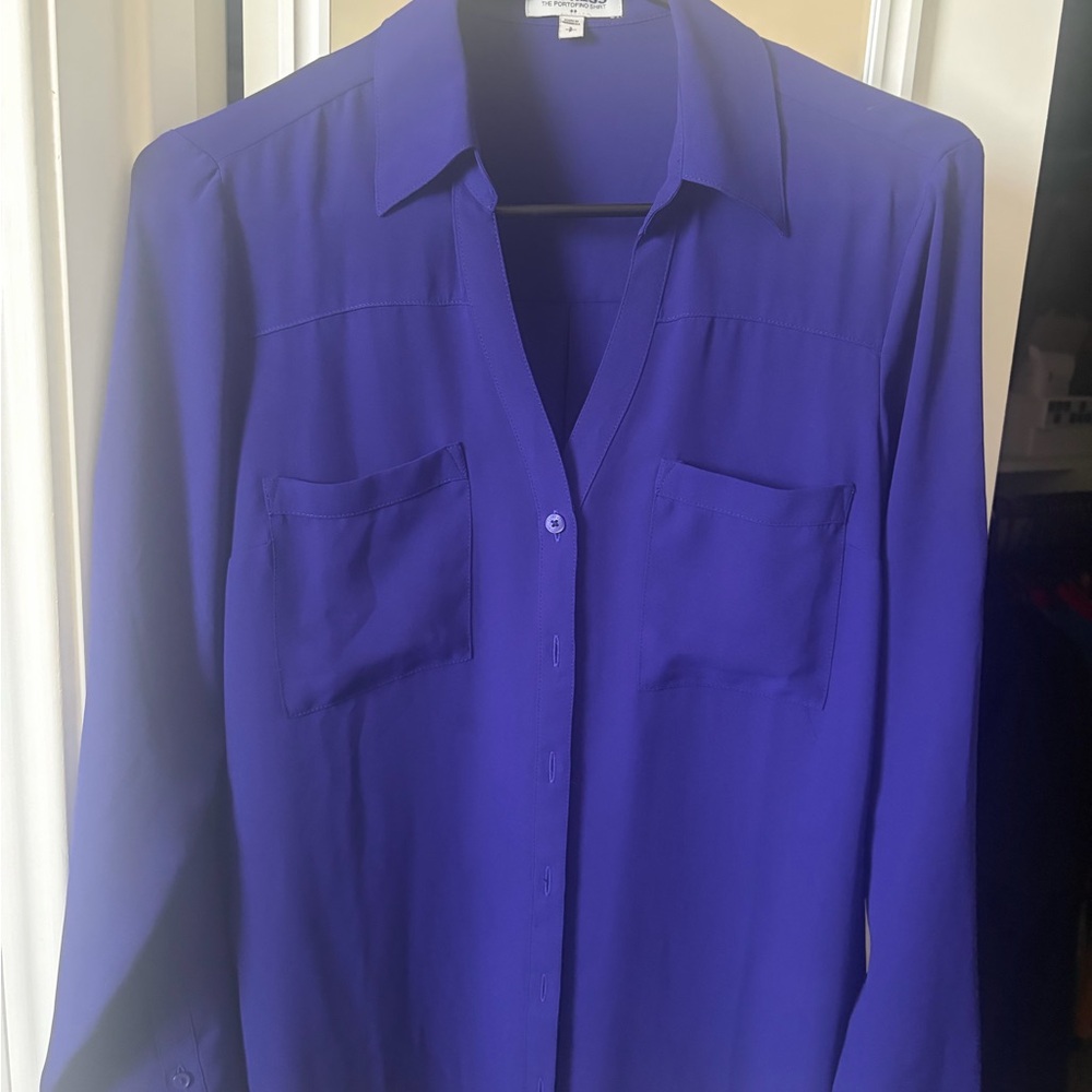 Express Deep Purple Portofino Shirt